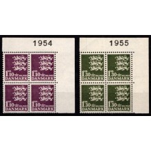 Marginalblokke, postfriske.